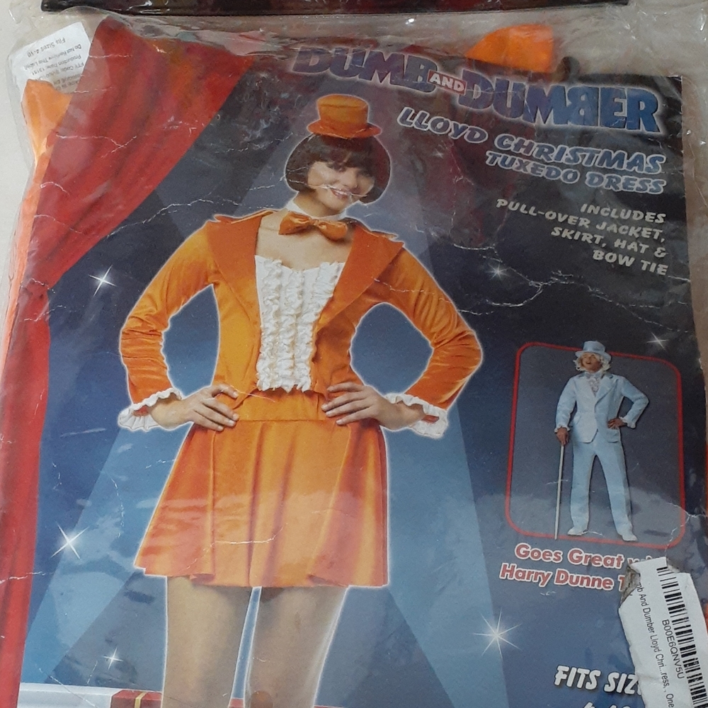 Dumb and Dumber Lloyd Christmas tuxedo dress.